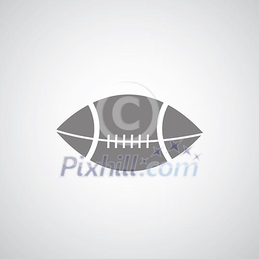 american football symbol on gray background american football symbol on gray background