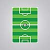 green soccer symbol on gray background 