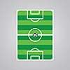 green soccer symbol on gray background 