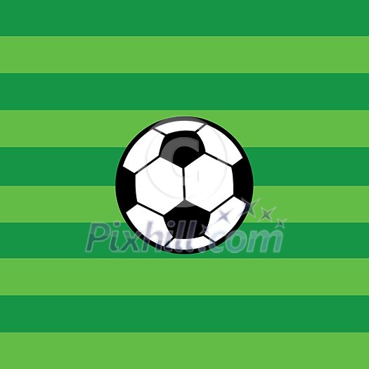 vector football on green soccer field vector football on green soccer field