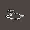 mouse hand drawn cartoon sketch
