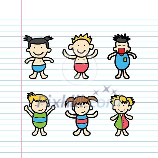 kids hand drawn cartoon sketch kids hand drawn cartoon sketch