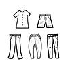 vector hand drawn cartoon fashion