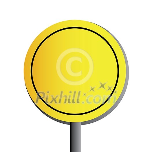 sign blank on white background sign blank on white background