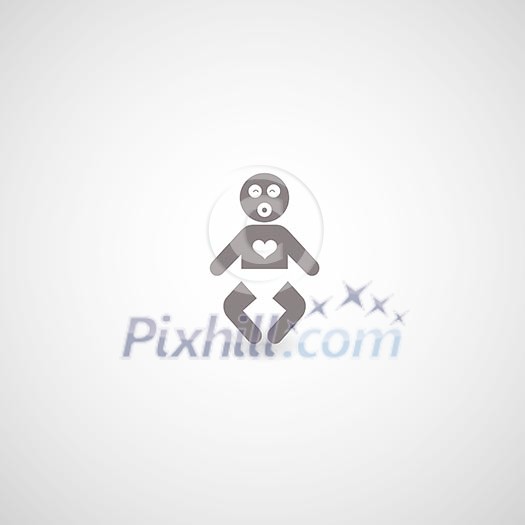 person symbol on gray background person symbol on gray background