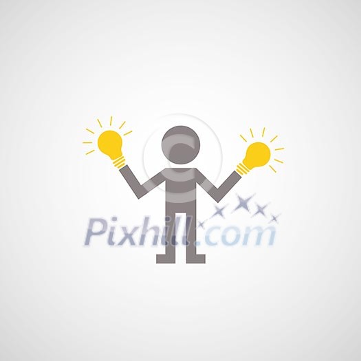 creative symbol for gray background creative symbol for gray background
