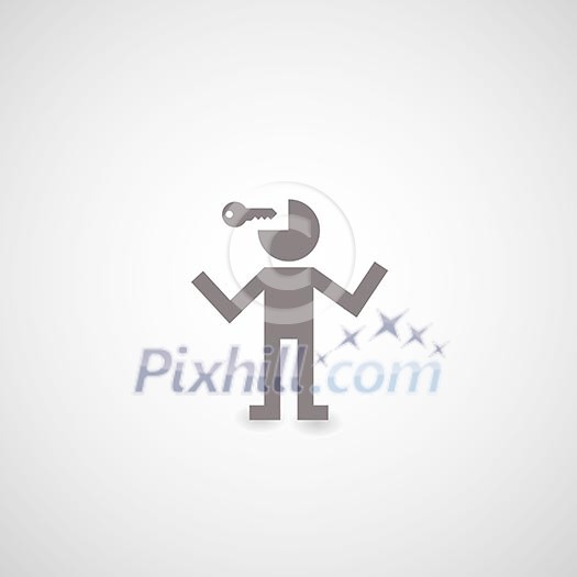 creative symbol for gray background creative symbol for gray background