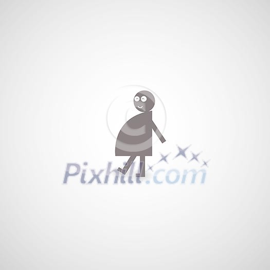 mother symbol on gray background mother symbol on gray background