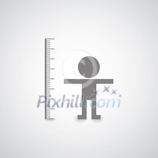 person symbol on gray background person symbol on gray background