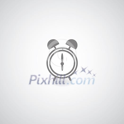 alarm clock on gray background alarm clock on gray background