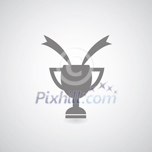 Champions Cup symbol on gray background Champions Cup symbol on gray background