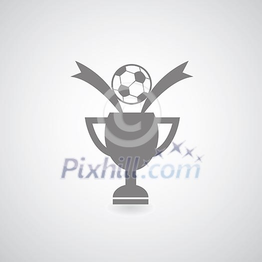 Champions Cup symbol on gray background