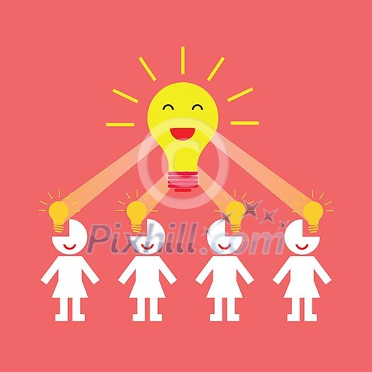creative teamwork symbol for blue background creative teamwork symbol for blue background