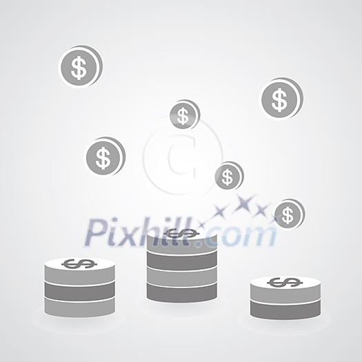 money symbol on gray background money symbol on gray background