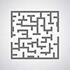 maze against on gray background.
