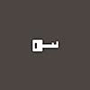 key symbol on gray background