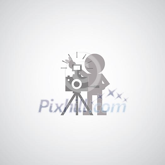 camera symbol on gray background camera symbol on gray background