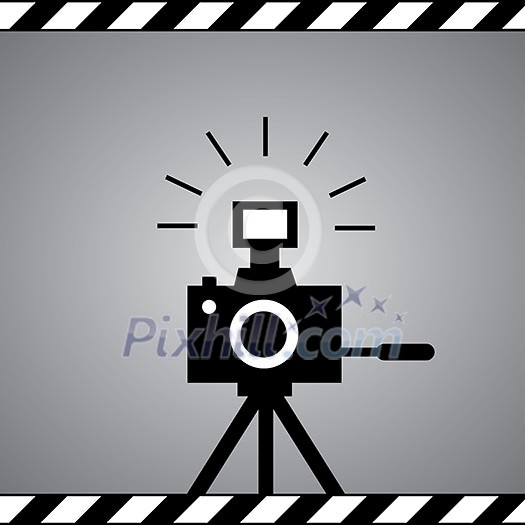 black camera symbol in framework black camera symbol in framework