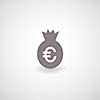 money symbol on gray background