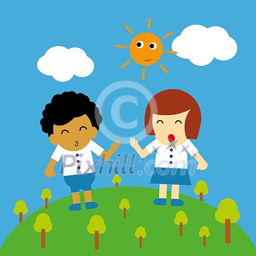 student vector cartoon style for use student vector cartoon style for use