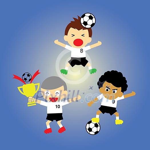 vector cartoon sport champions cup vector cartoon sport champions cup