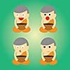 monk vector cartoon style for use