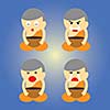 monk vector cartoon style for use