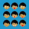 emotion vector cartoon style for use