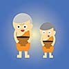 monk vector cartoon style for use
