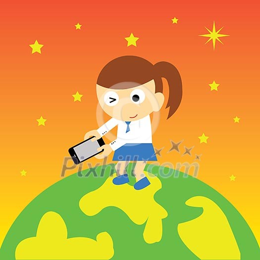 vector cartoon style for use vector cartoon style for use