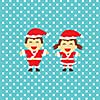 Santa claus vector cartoon style for greeting