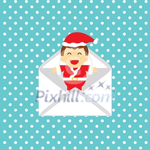 Santa claus vector cartoon style for greeting Santa claus vector cartoon style for greeting