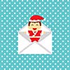 Santa claus vector cartoon style for greeting