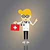 doctor vector cartoon style for use