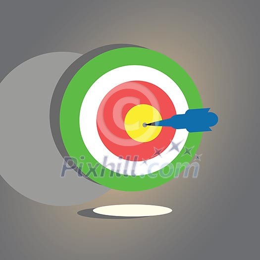 darts target aim vector cartoon darts target aim vector cartoon