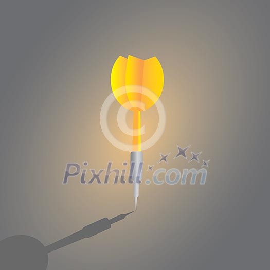 darts target vector cartoon style darts target vector cartoon style