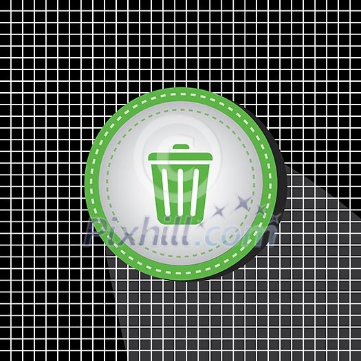 bin symbol on black moses background bin symbol on black moses background