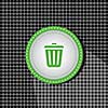 bin symbol on black moses background 