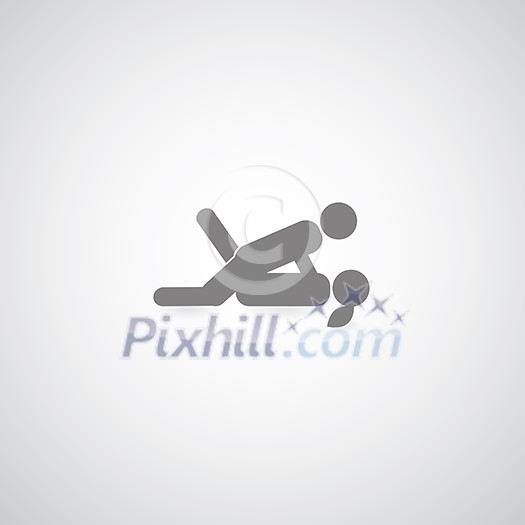 sex behavior symbol on gray background sex behavior symbol on gray background