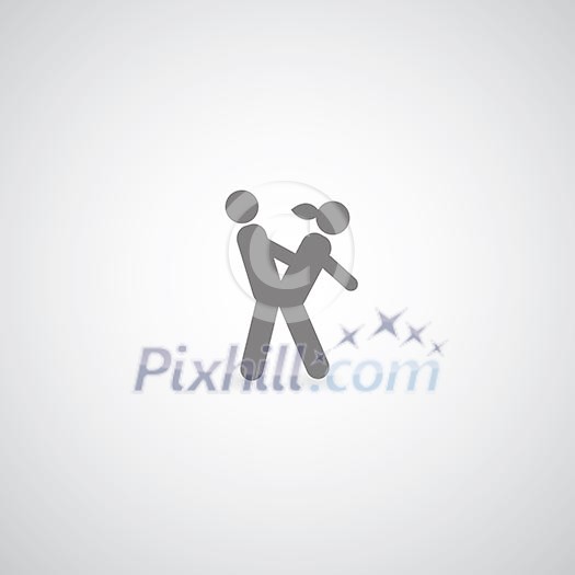 sex behavior symbol on gray background sex behavior symbol on gray background
