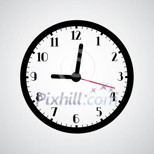 clock symbol on gray background clock symbol on gray background