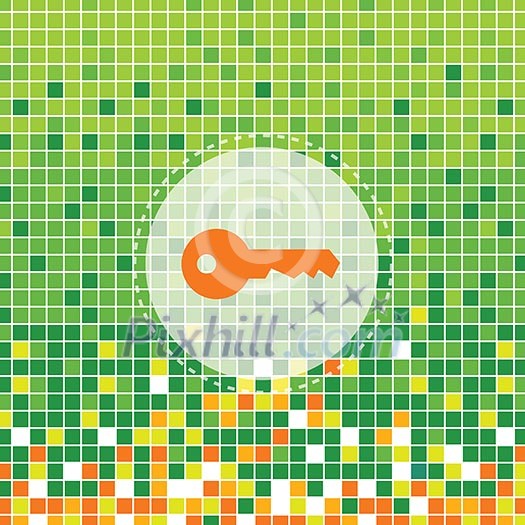 lock symbol on green moses background lock symbol on green moses background