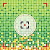 focus camera symbol on green moses background