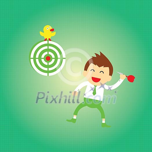 I have got target vector cartoon I have got target vector cartoon