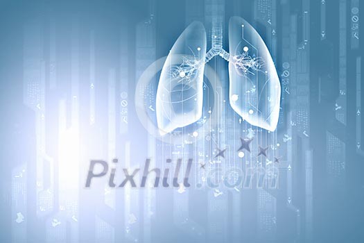 Digital image of human heart. Background or wallpaper Digital image of human heart. Background or wallpaper