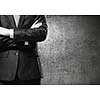 Close up of businessman with arms crossed on chest