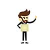 manager vector cartoon for dialogs with other characters 