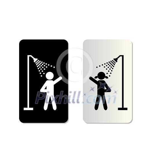 take a bath symbol tag on white background take a bath symbol tag on white background