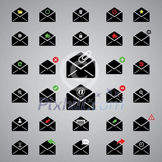 black icon email for business black icon email for business