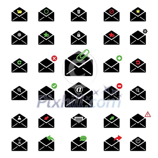 black icon email for business black icon email for business